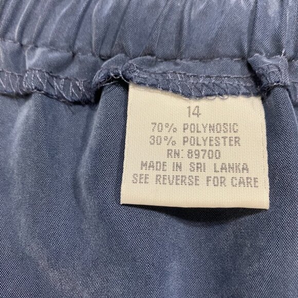 Dusty Blue Suede-like Pant Set Size 14 EUC - Picture 7 of 10